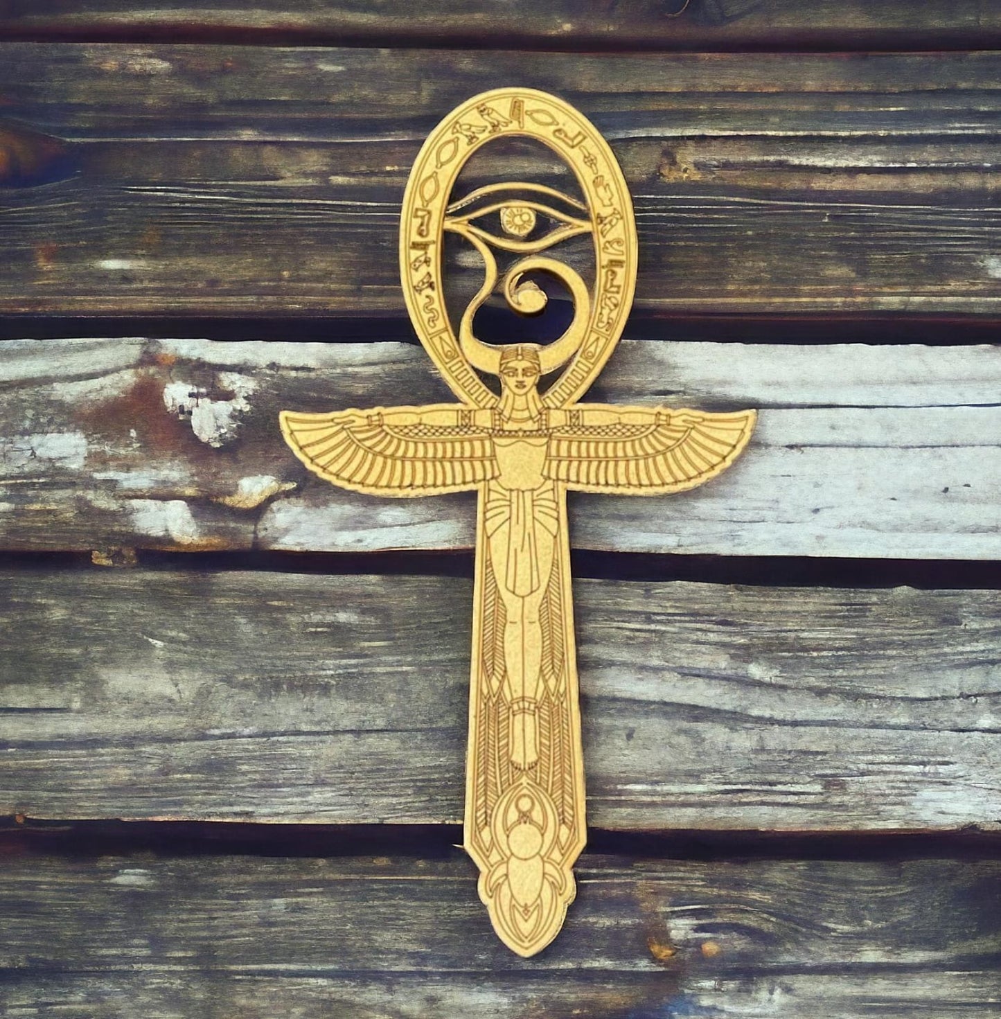 Cruz de Ankh madera