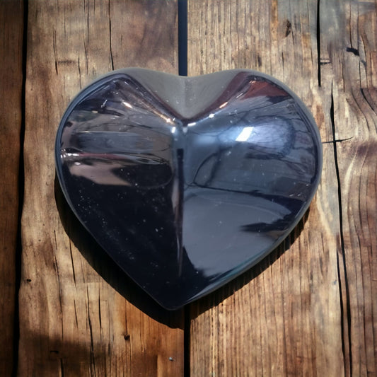 corazon obsidiana arcoiris