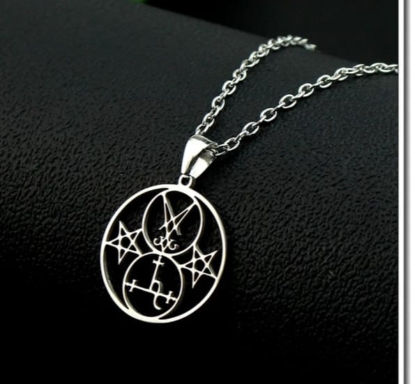 Colgante sigilo de Lilith y Lucifer