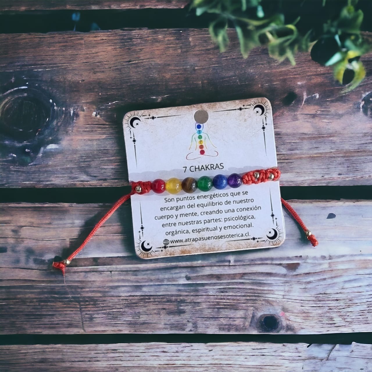 Pulsera roja 7 chakras