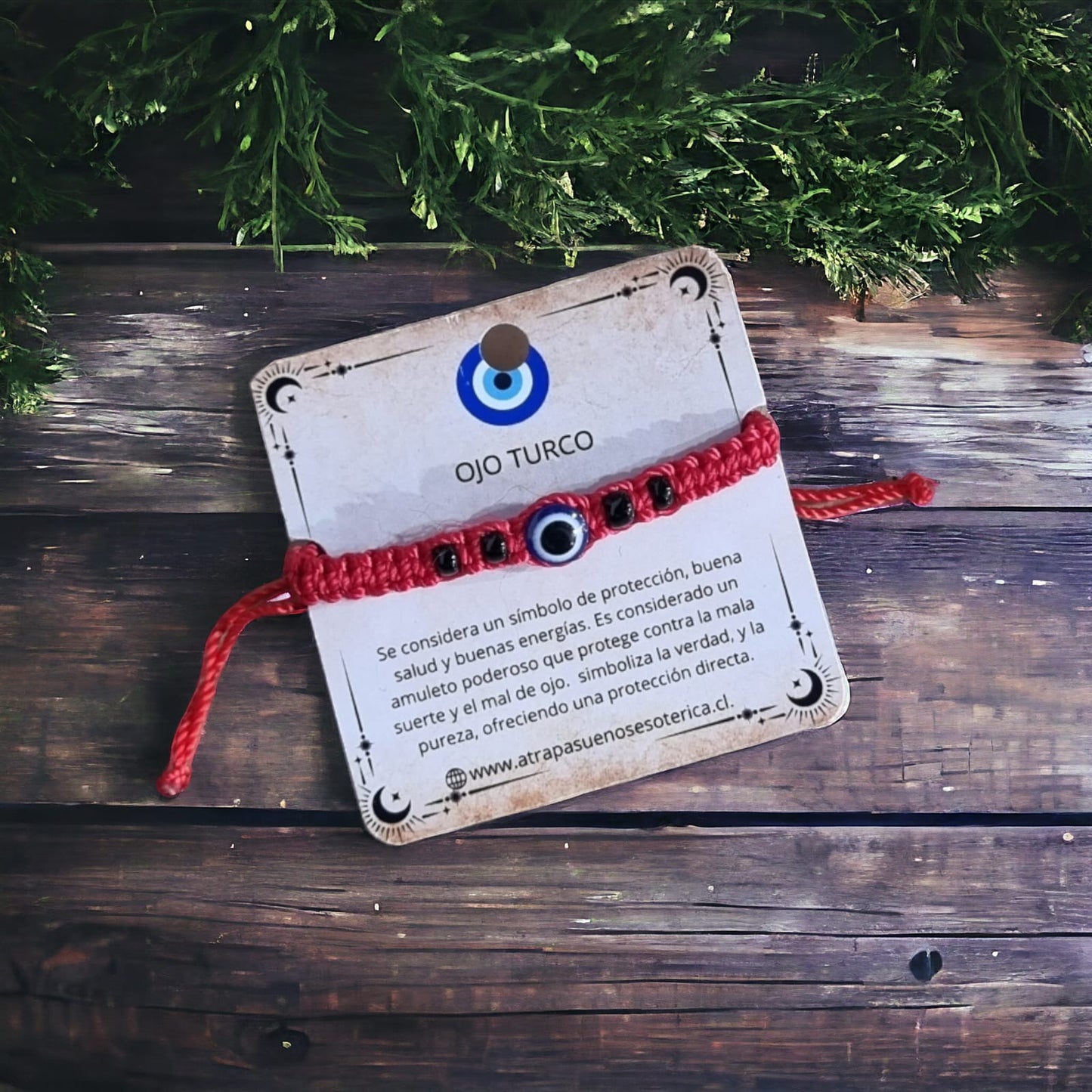 Pulsera roja ojo turco