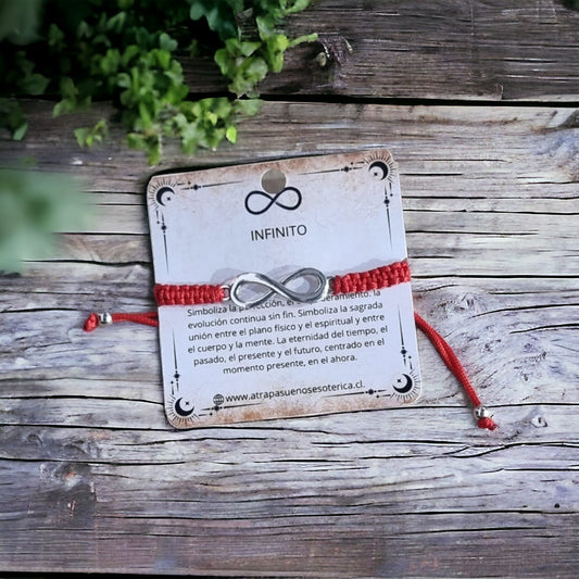 Pulsera roja infinito