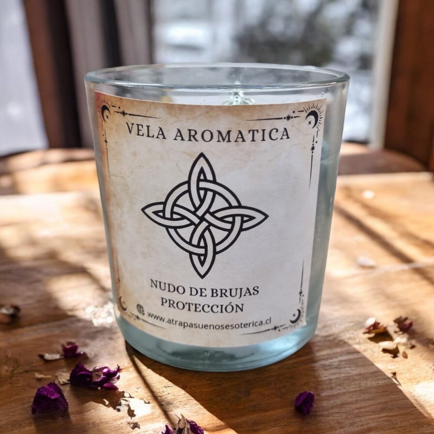 Vela aromática nudo de brujas