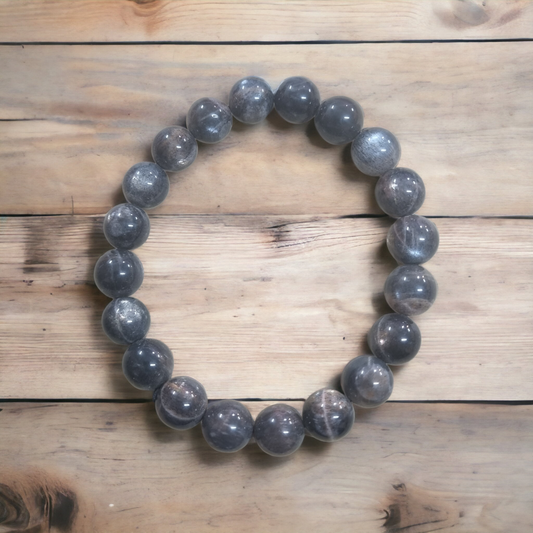 Pulsera piedra luna negra